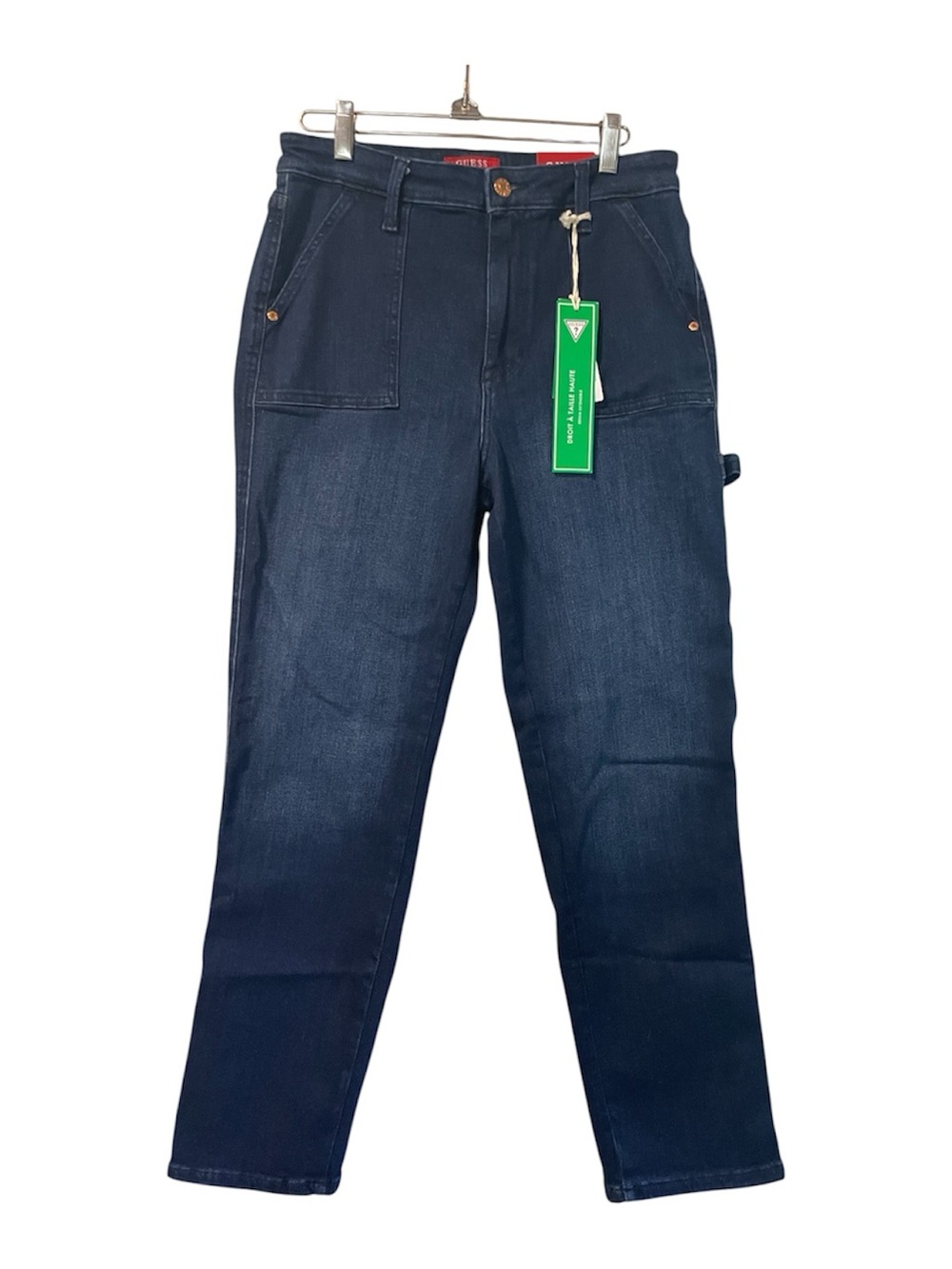 Guess Women's Straight Leg Jeans in Dark Blue Denim